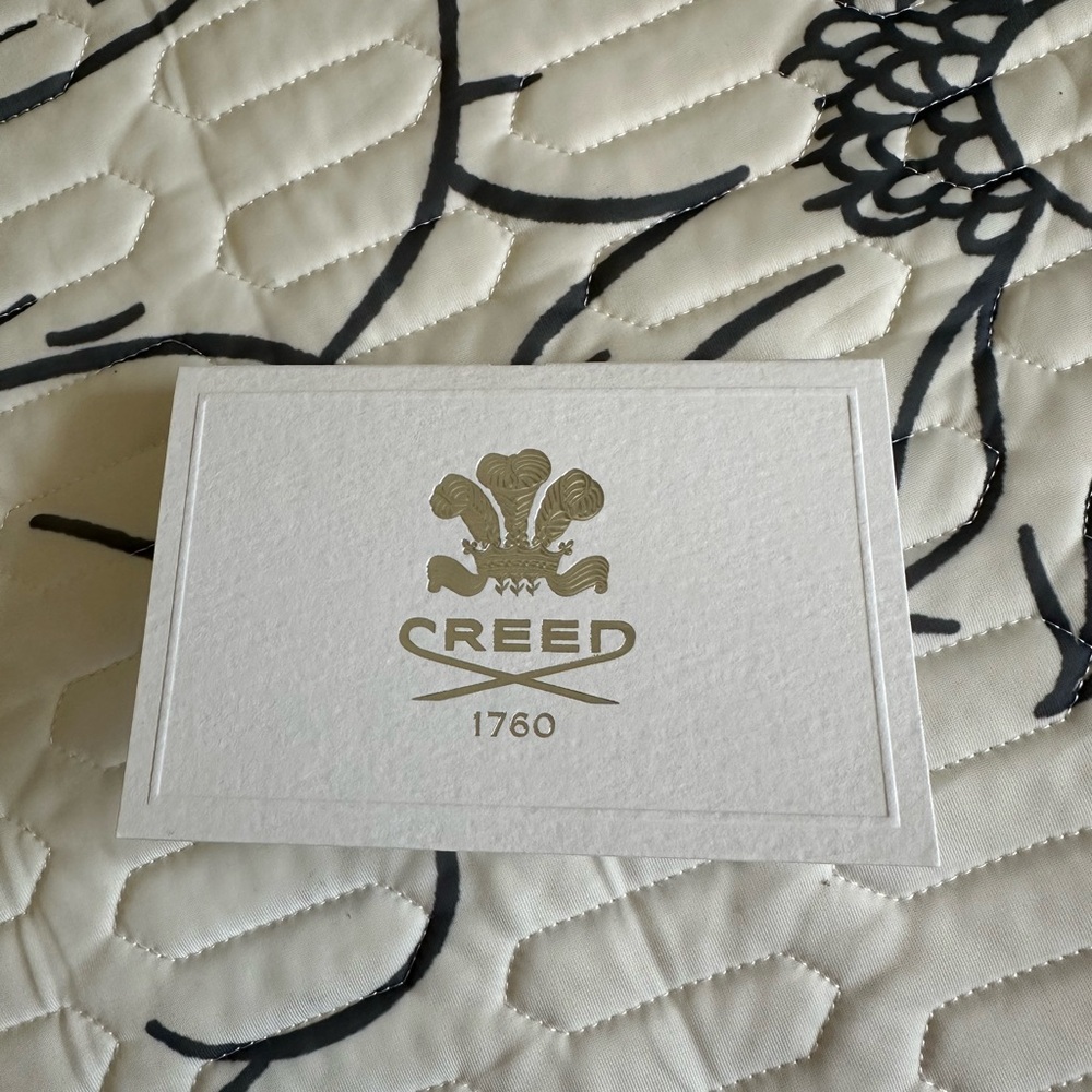 Creed White and Gold Card